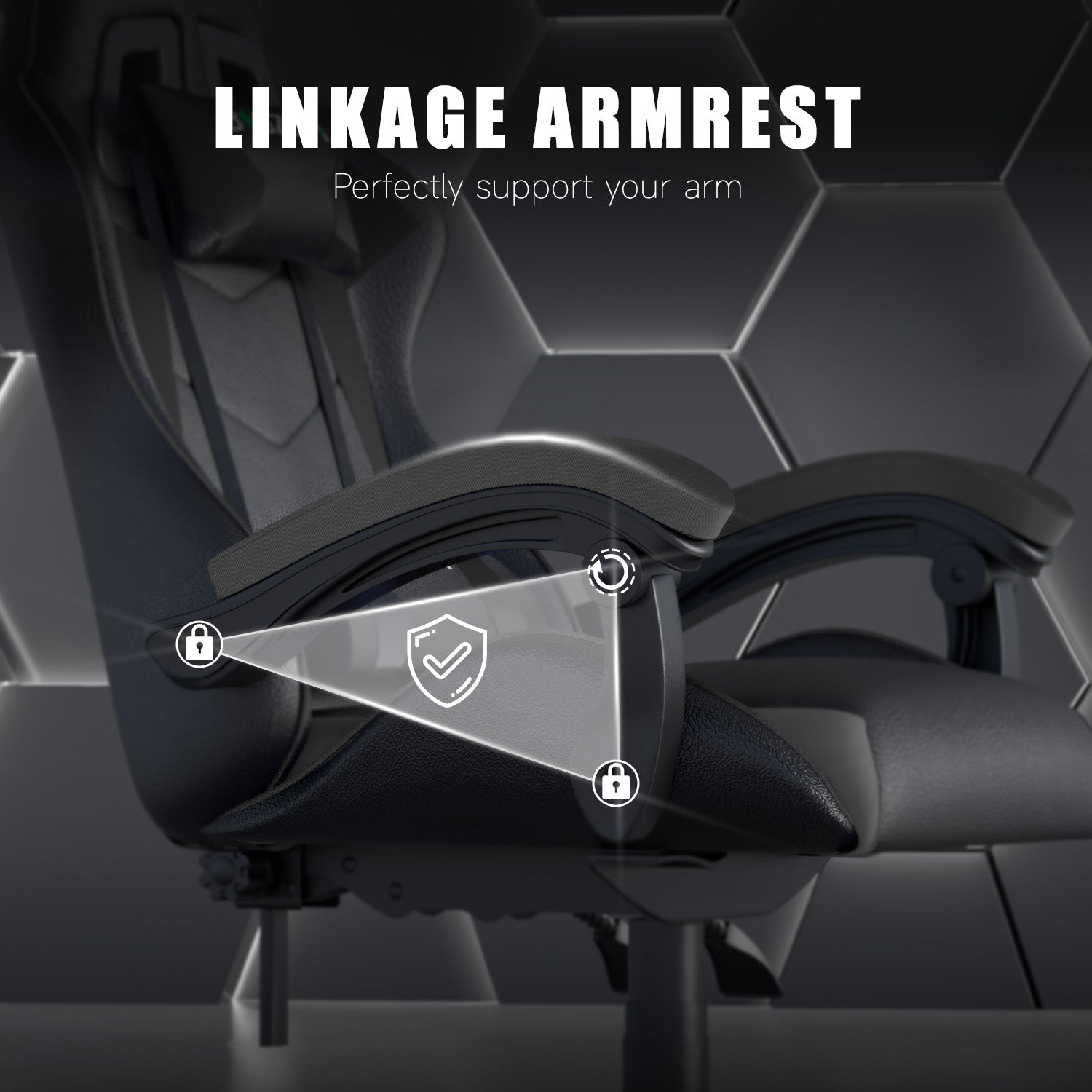 Gaming Chair Ergonomic Design with Headrest and Lumbar Pillow Rotatable Home PU Leather Office Chair