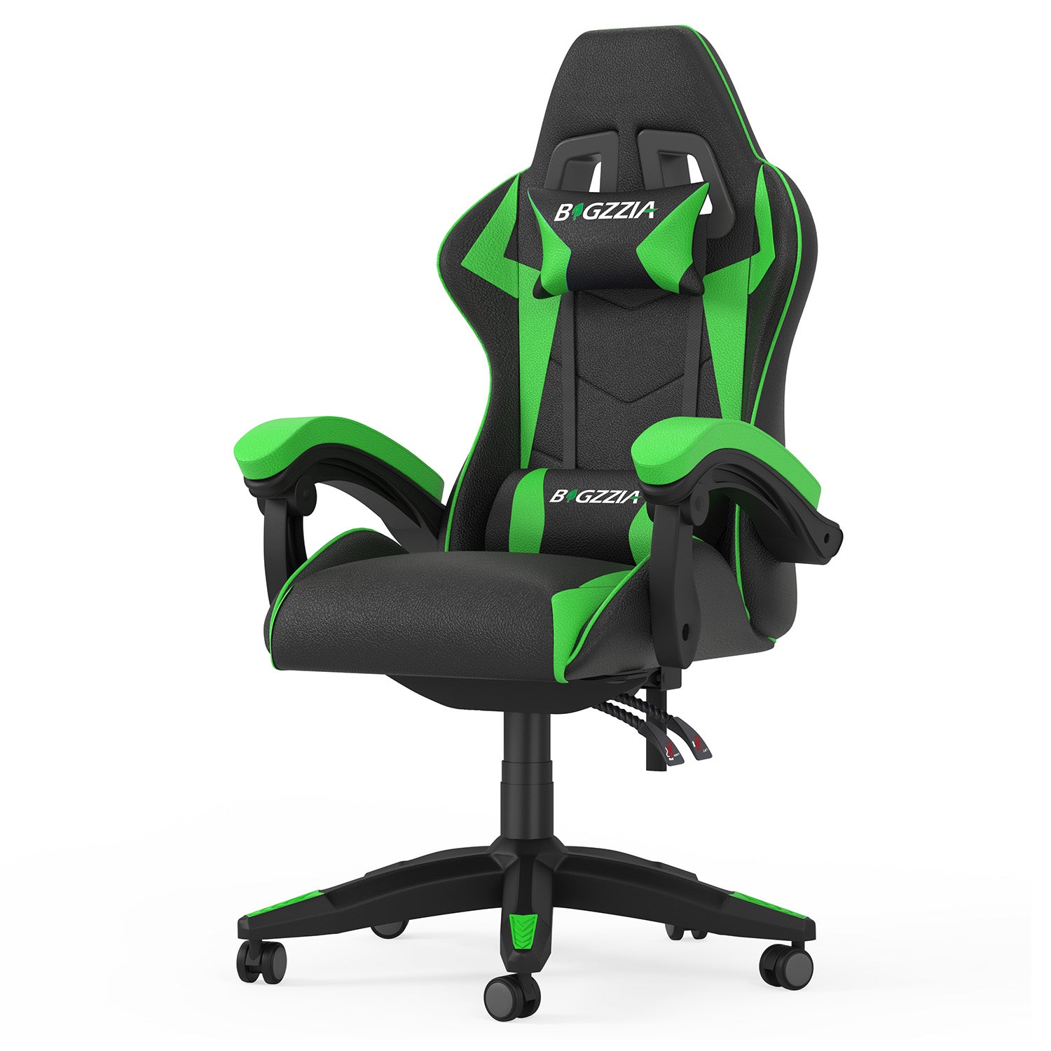 Gaming Chair Ergonomic Design with Headrest and Lumbar Pillow Rotatable Home PU Leather Office Chair