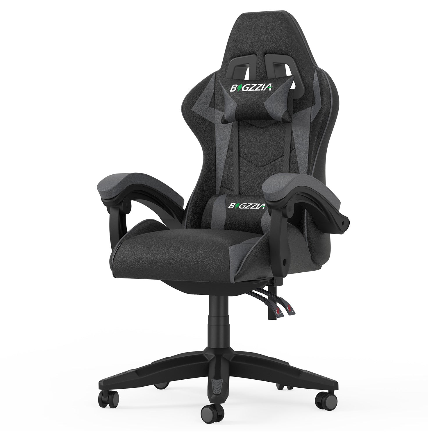 Gaming Chair Ergonomic Design with Headrest and Lumbar Pillow Rotatable Home PU Leather Office Chair