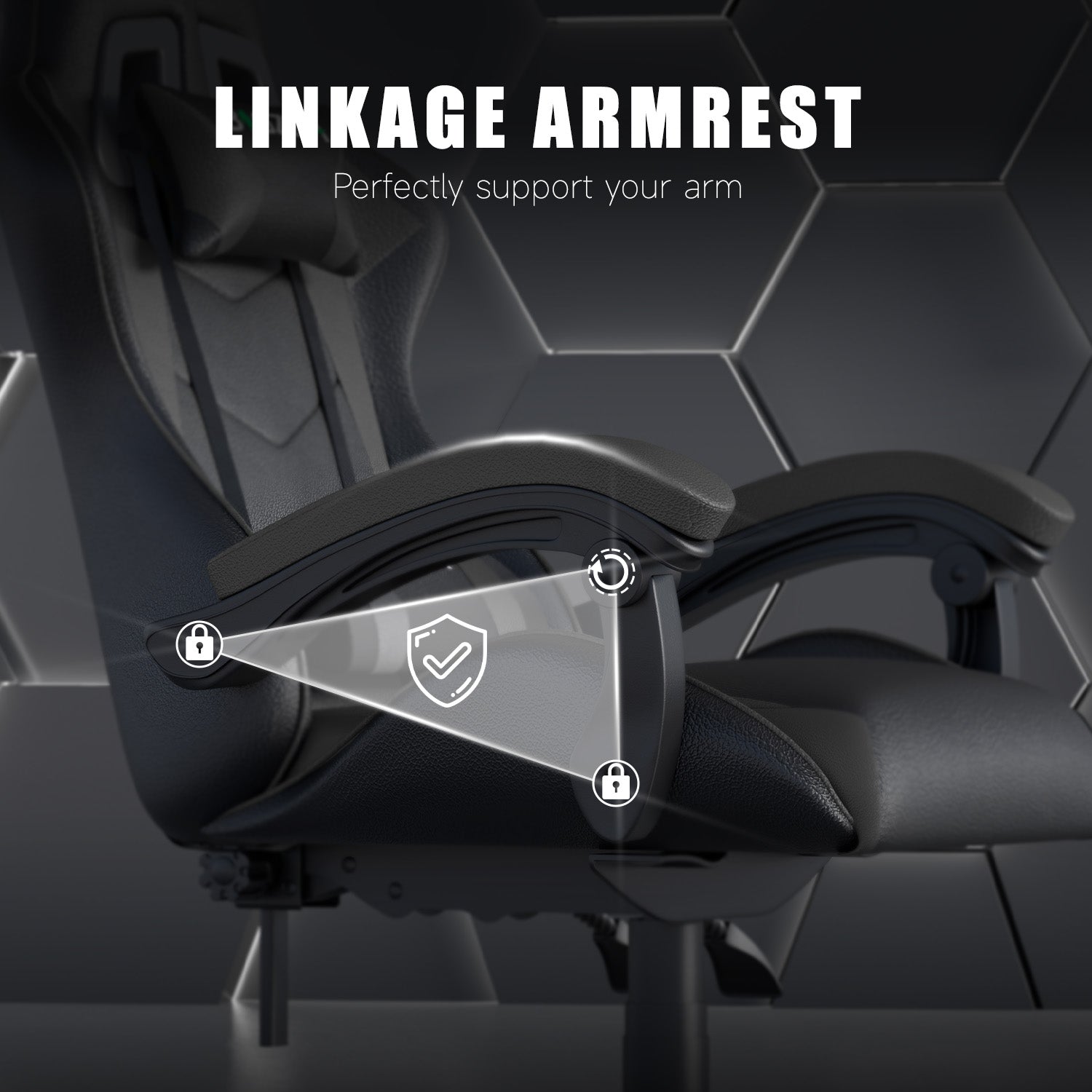 Gaming Chair Ergonomic Design with Headrest and Lumbar Pillow Rotatable Home PU Leather Office Chair