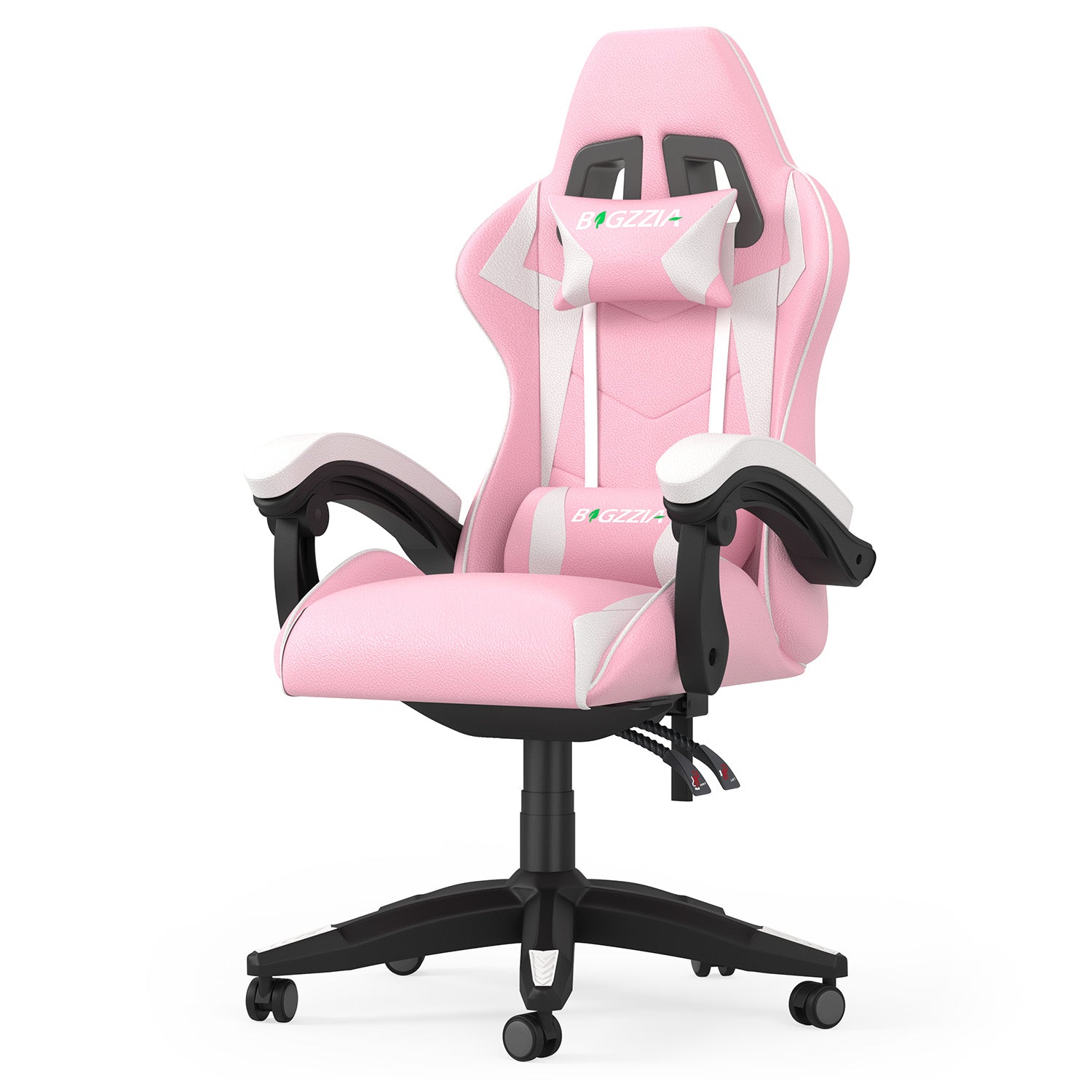 Gaming Chair Ergonomic Design with Headrest and Lumbar Pillow Rotatable Home PU Leather Office Chair