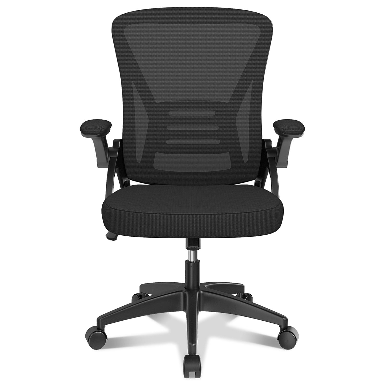Office Chair Ergonomic Desk Chair with 90° Flip-up Armrest, Height Adjustable Office Desk Chair
