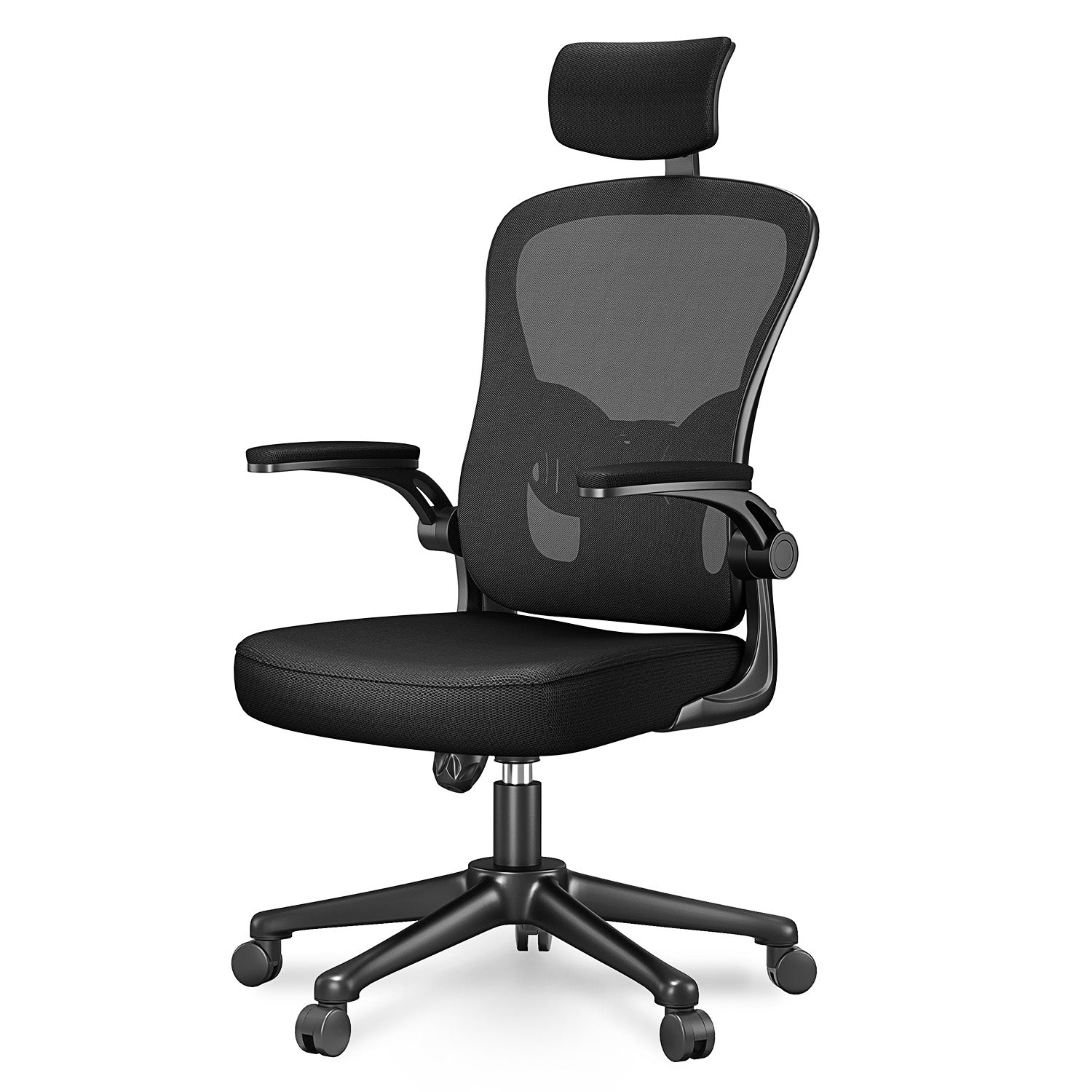 Office Chair Ergonomic Desk Chair, Executive Swivel Computer Chair with Padded Seat Cushion for Home/Office, Max Load 150kg