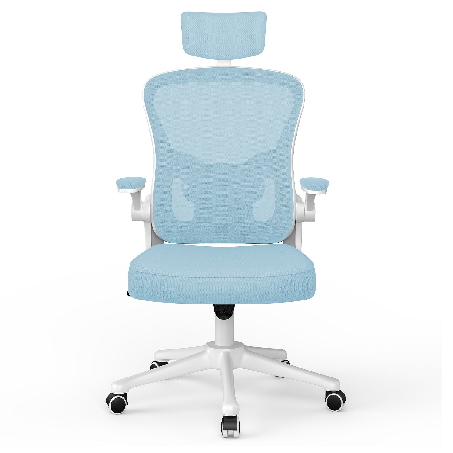 Office Chair Ergonomic Desk Chair, Executive Swivel Computer Chair with Padded Seat Cushion for Home/Office, Max Load 150kg