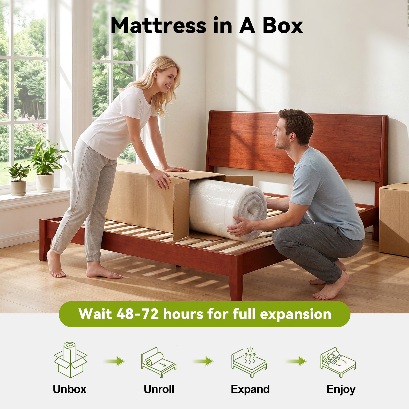 Pocket Spring Mattress with Memory Foam 25CM Hybrid Mattresses Medium Firm Edge Support