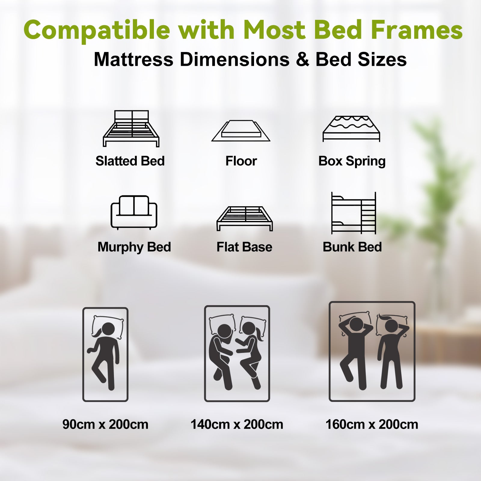 Pocket Spring Mattress with Memory Foam 25CM Hybrid Mattresses Medium Firm Edge Support